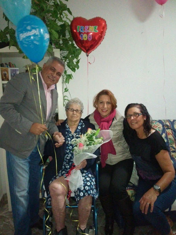 Los 100 años de Irene Martín González