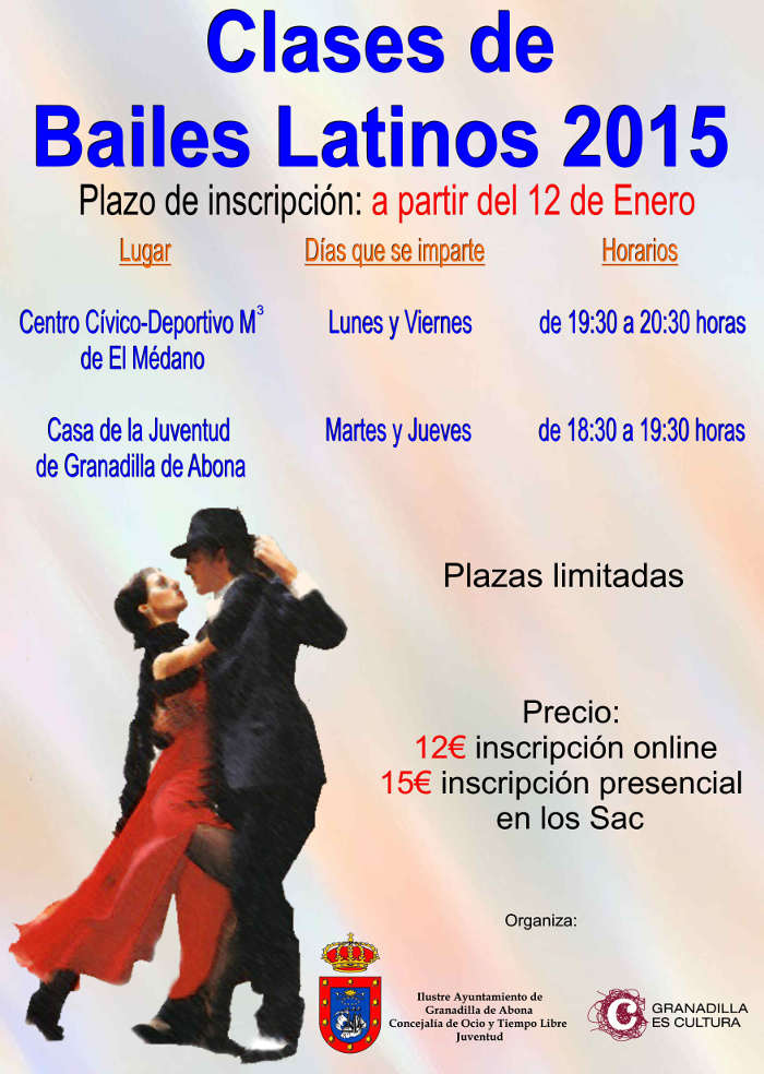 Clases de Bailes Latinos en el Casco y El Médano