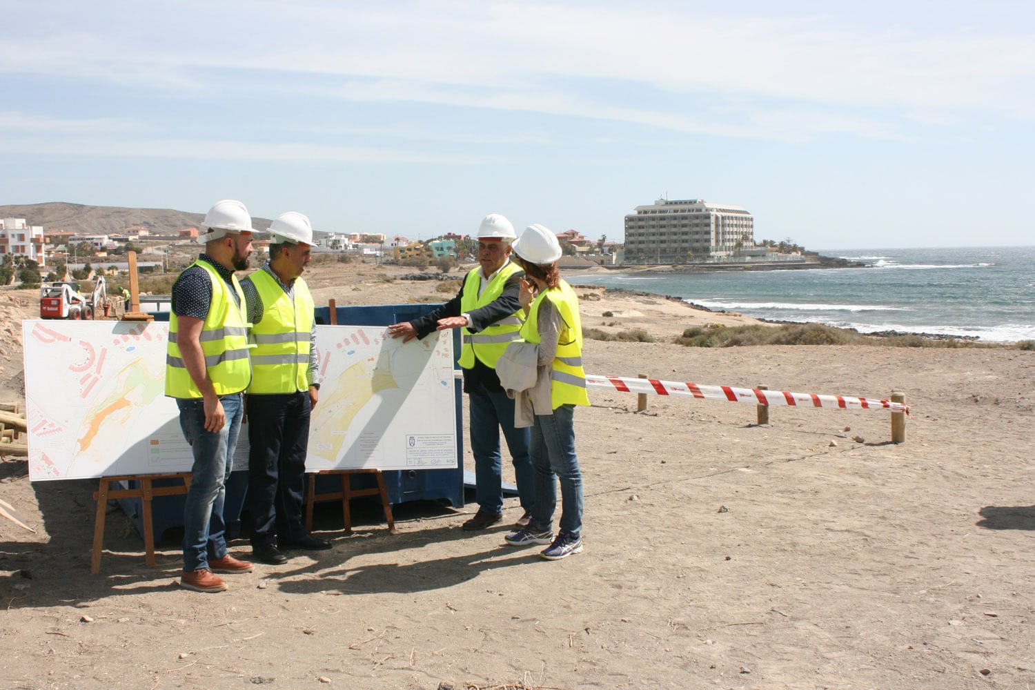 Obras de mejora en la Playa de La Jaquita