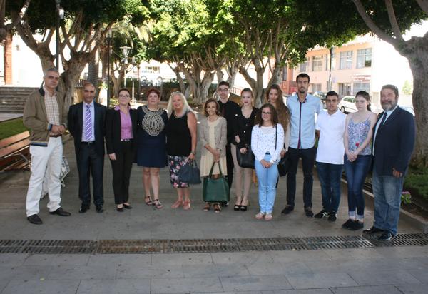 Recibimiento a un grupo de jóvenes del programa Erasmus