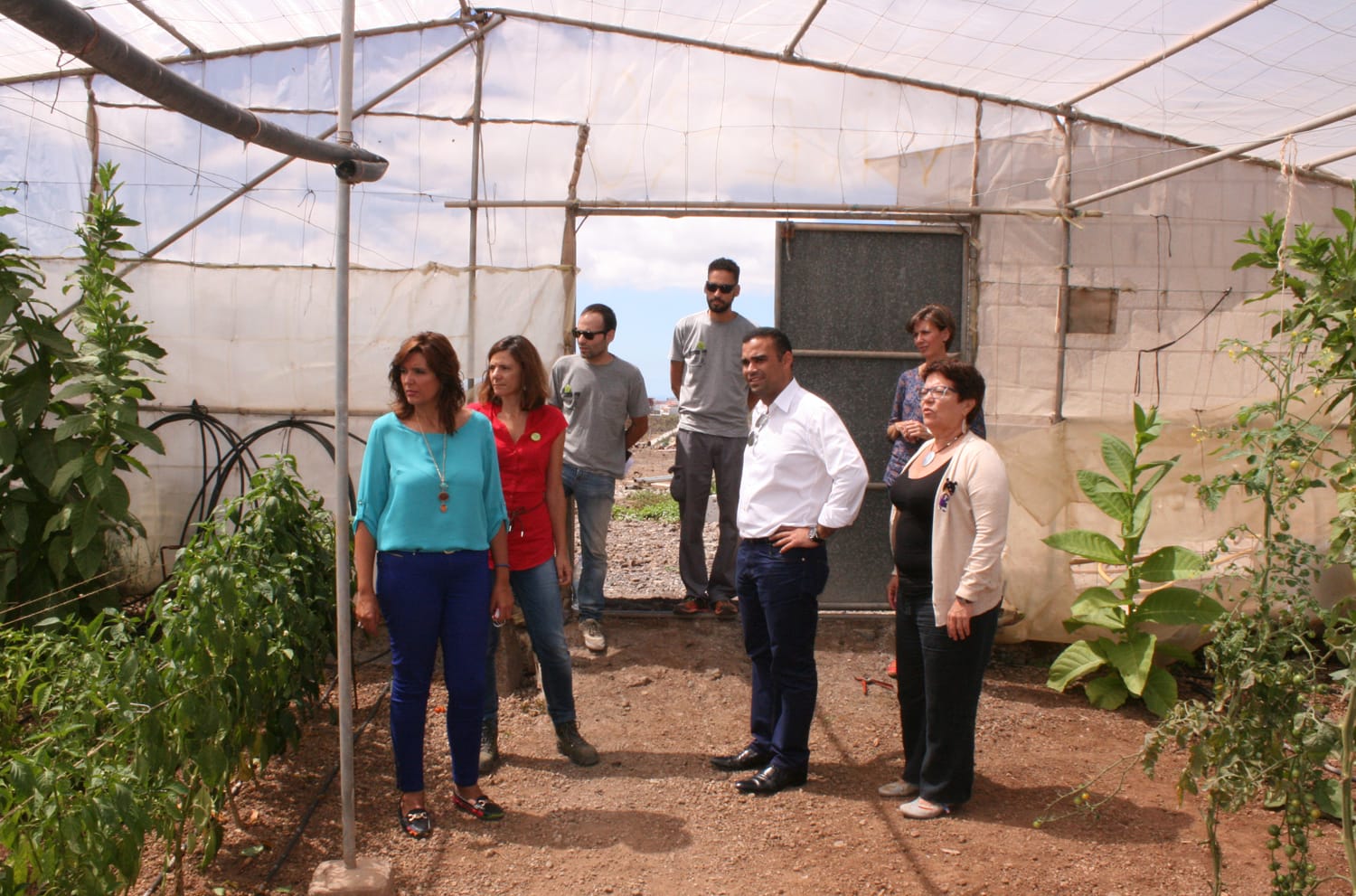 Visita del viceconsejero de Agricultura del Gobierno de Canarias a ‘Las Crucitas’
