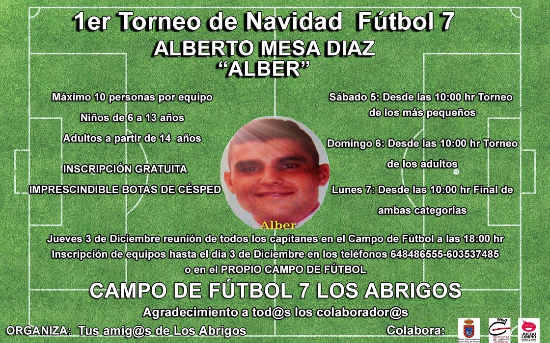 Torneo de Navidad de fútbol 7 Alberto Mesa Díaz ‘Alber’