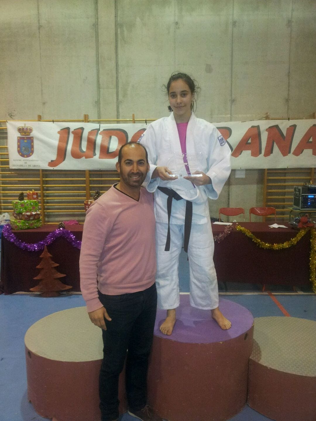 El homenaje a Lara Gutiérrez como campeona de España de Judo en categoría infantil