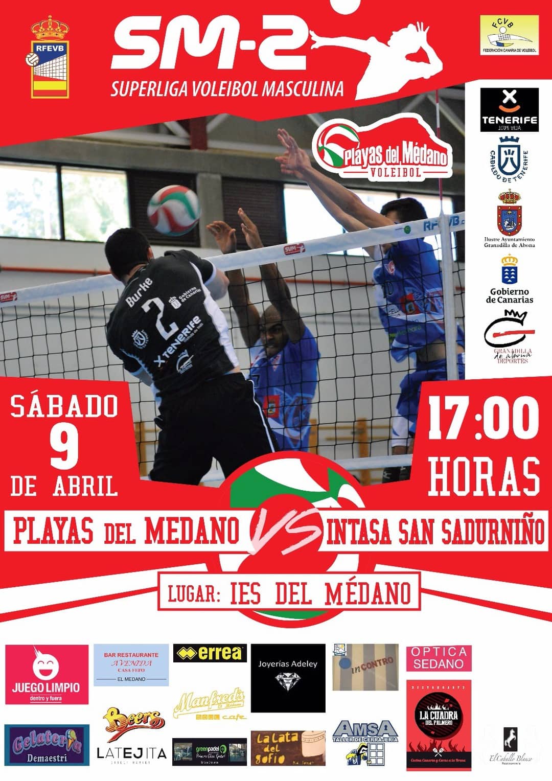 Superliga Voleibol Masculina: Playas del Médano – Intasa San Sadurniño