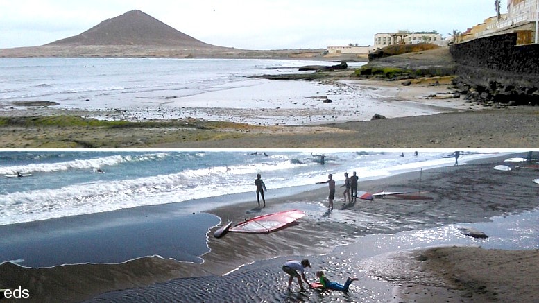 El problema de la falta de arena en las playas de El Médano: ¿A causa del Puerto Industrial?