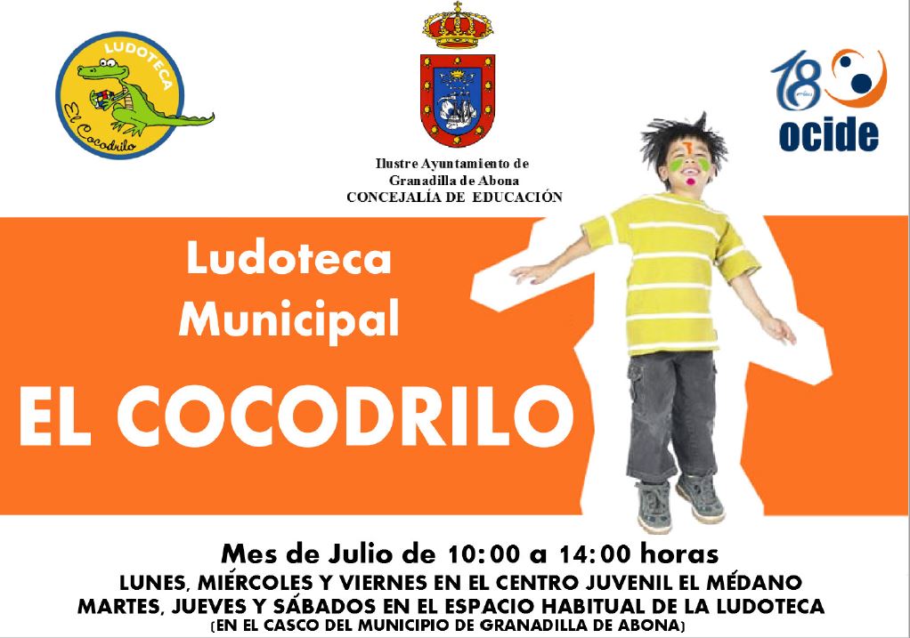 La Ludoteca Municipal ‘El Cocodrilo’, de servicio durante julio en El Médano y el Casco