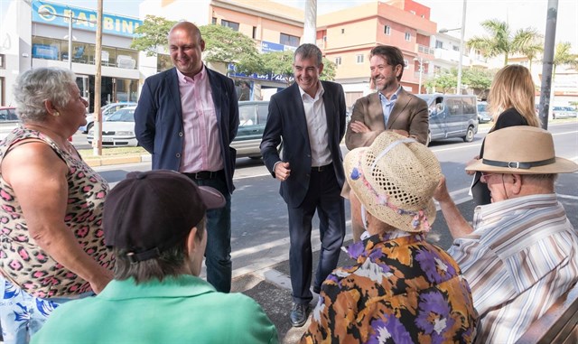 Las ‘dos caras’ de la visita institucional del presidente del Gobierno de Canarias  al municipio el pasado 9 de noviembre