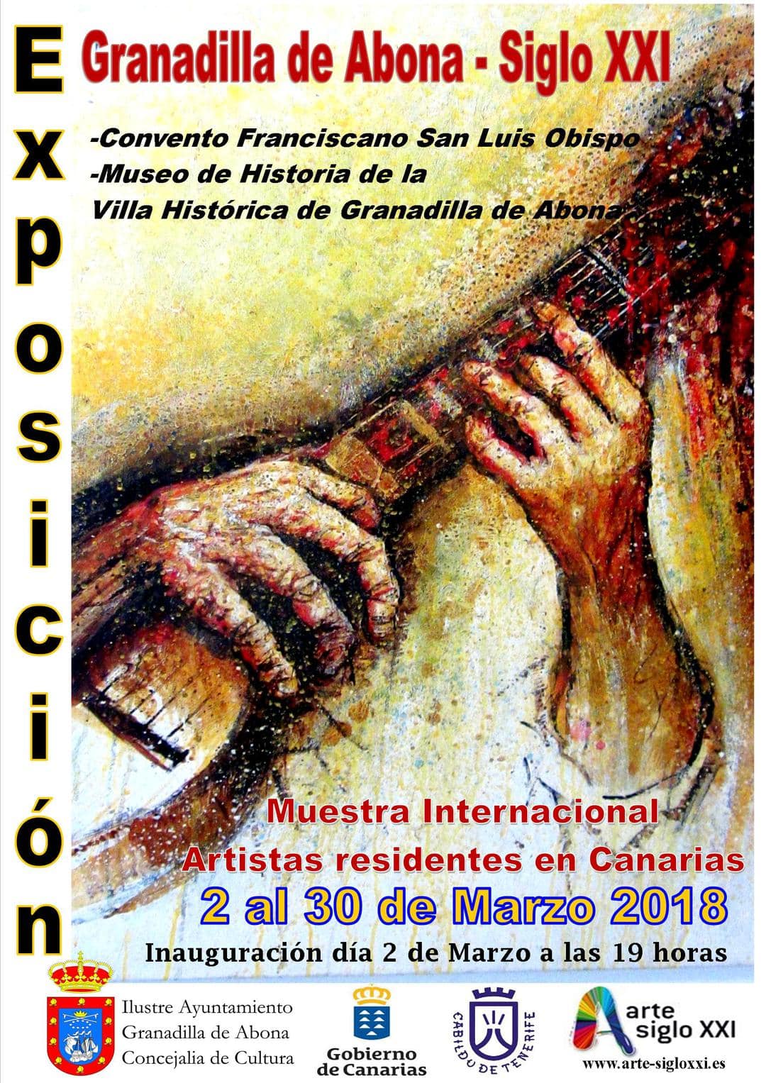 La exposición colectiva internacional de arte contemporánea  ‘Granadilla de Abona Siglo XXI’, hasta el 30 de marzo en el Casco