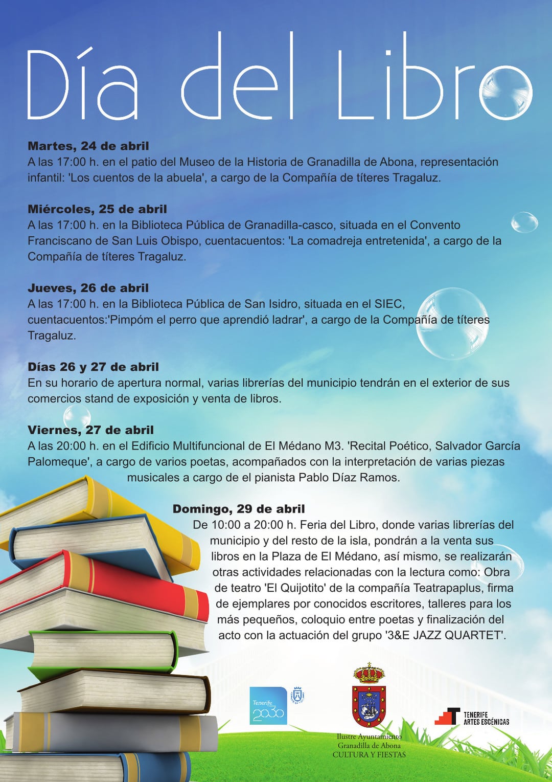 Programa de actividades con motivo de la conmemoración del ‘Día del Libro’ 2018