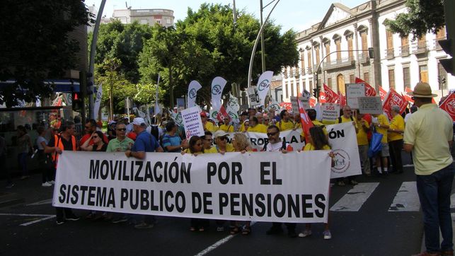 Con el lema ‘Insistir, persistir, resistir, nunca desistir¡¡’, manifestación por las pensiones este sábado en Santa Cruz