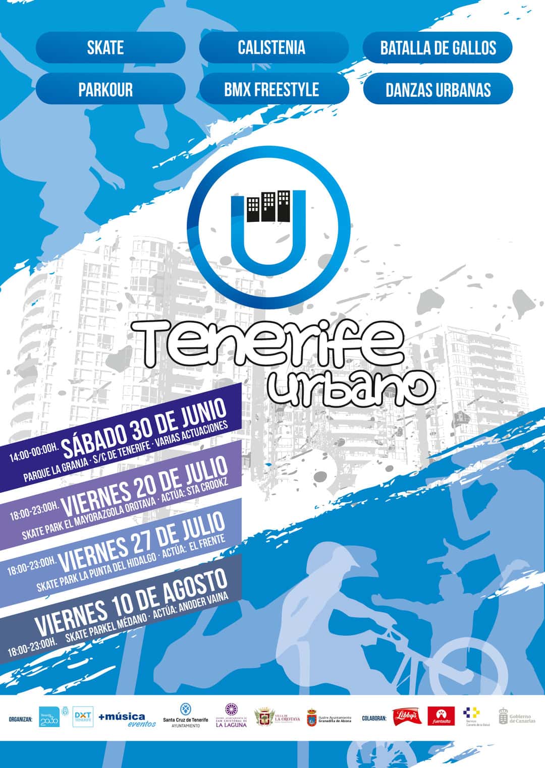 ‘Tenerife Urbano’ en el Skate Park de El Médano, este viernes dentro de la programación de ‘Sansofé 2018’