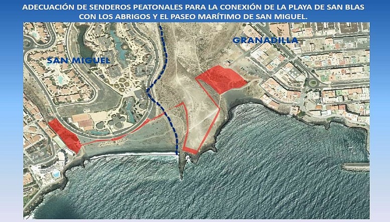 Demandan que el nuevo paseo que transcurrirá entre San Blas y Los Abrigos se conecte con el actual acceso a la playa (y II)