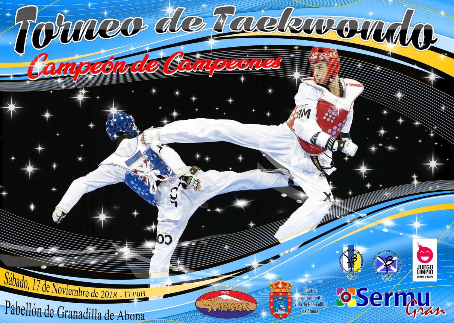 El ‘Campeonato de Taekwondo-Campeón de Campeones’, este sábado en el Pabellón Municipal de Deportes