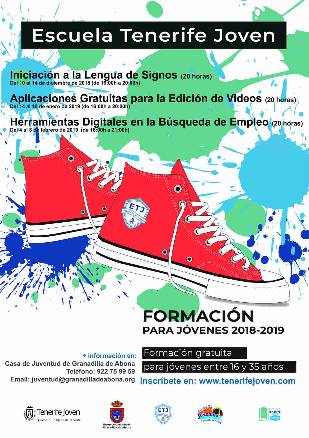 El curso gratuito ‘Iniciación a la Lengua de Signos’, de la ‘Escuela Tenerife Joven’, del 10 al 14 de diciembre