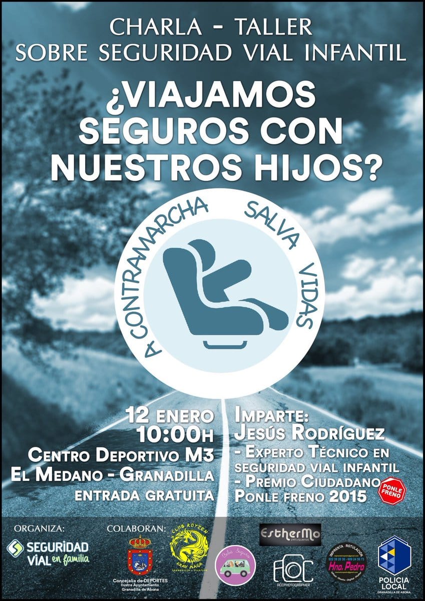 La charla-taller sobre seguridad vial infantil ‘¿Viajamos Seguros con Nuestros Hijos?’, este sábado en El Médano