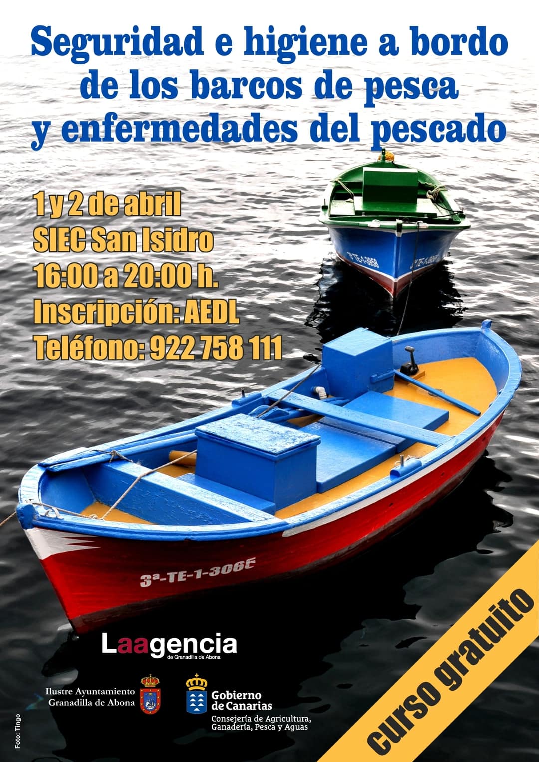 El curso gratuito ‘Seguridad e higiene a bordo de los barcos de pesca y enfermedades del pescado’, este lunes y martes en el SIEC