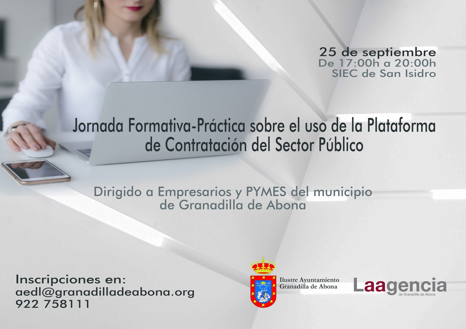La jornada formativa teórico-práctica para PYMES y entidades privadas sobre el ‘Uso de la Plataforma de Contratación del Sector Público’, este miércoles en San Isidro