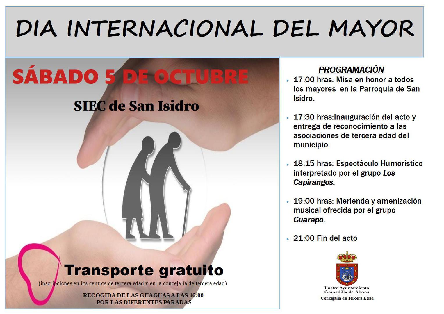 El ‘Día del Mayor, Granadilla 2019’, este sábado en San Isidro