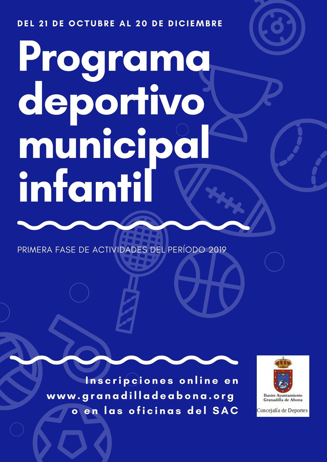 El ‘Programa Deportivo Municipal Infantil 2019’ desarrolla su primera fase hasta el 20 de diciembre